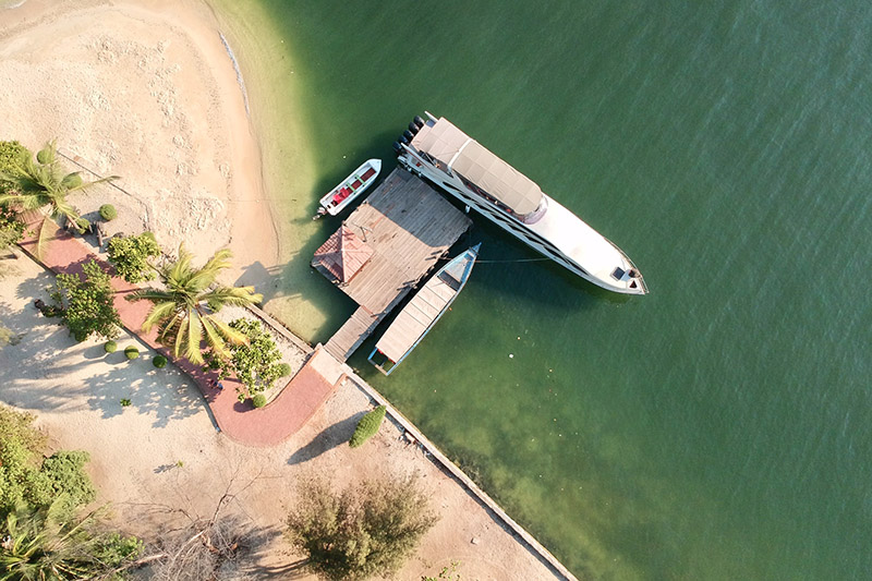 dermaga di pulau bidadari