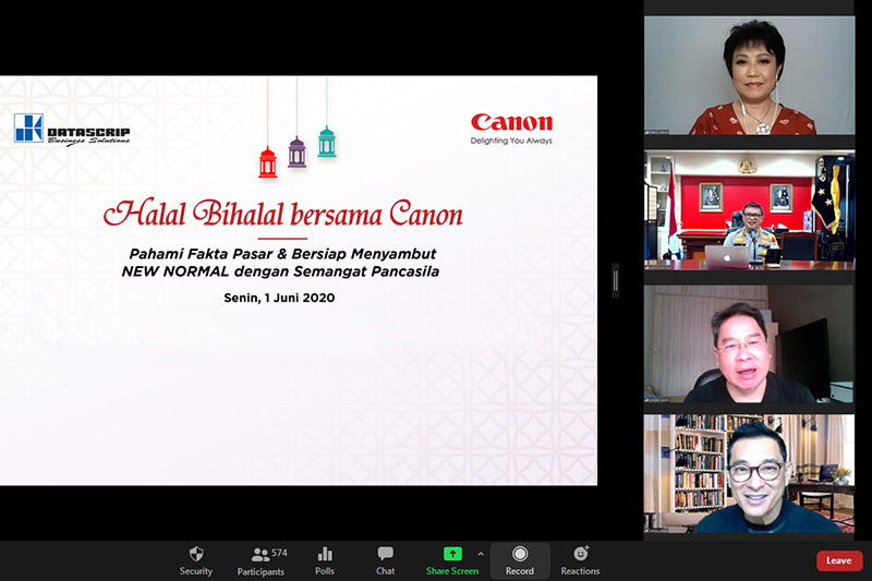 canon dan datascrip gelar halal bi halal