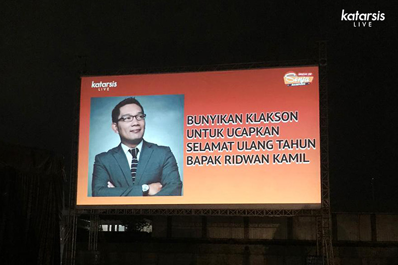 Ridwan Kamil di Drive-In Senja