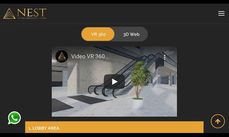 Nest Virtual Convention Center Hadirkan Teknologi VR360 dan 3D web