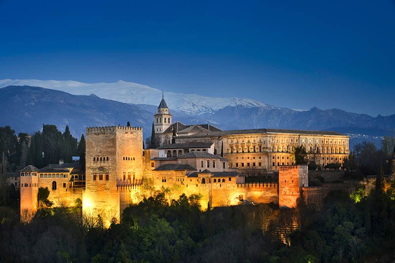 alhambra andalusia spanyol.