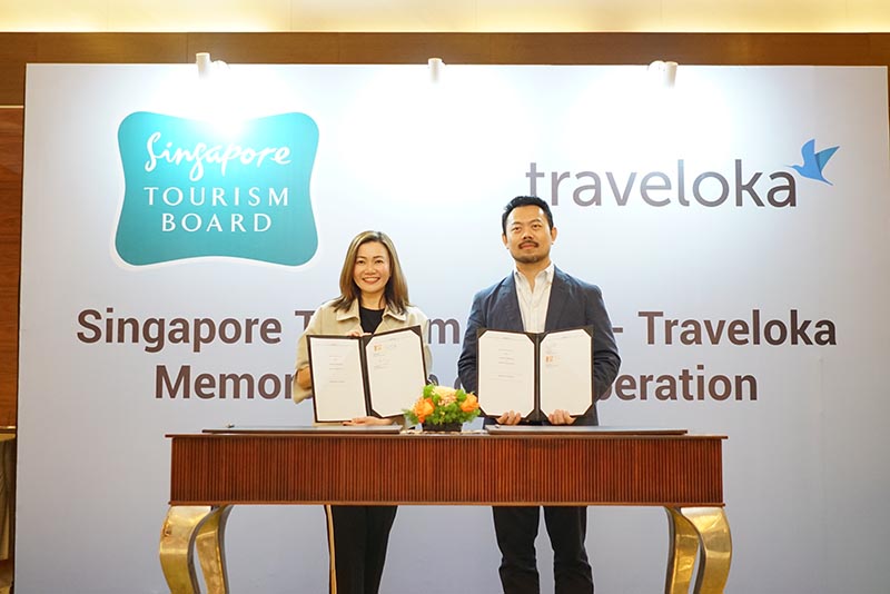 Signing of MoC - Melissa Ow (Chief Executive STB), Caesar Indra (Presiden Traveloka)