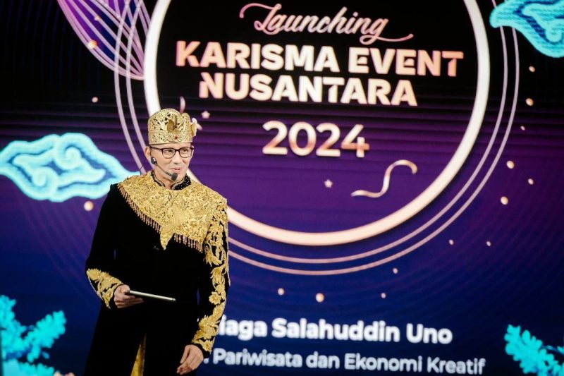 sandiaga uno peluncuran karisma event nusantara 2024