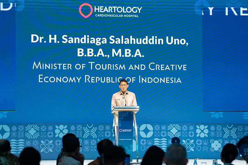sandiaga uno Heartology Cardiovascular Hospital wisata medis