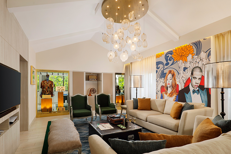 King Suite Living Room Hard Rock Hotel Bali