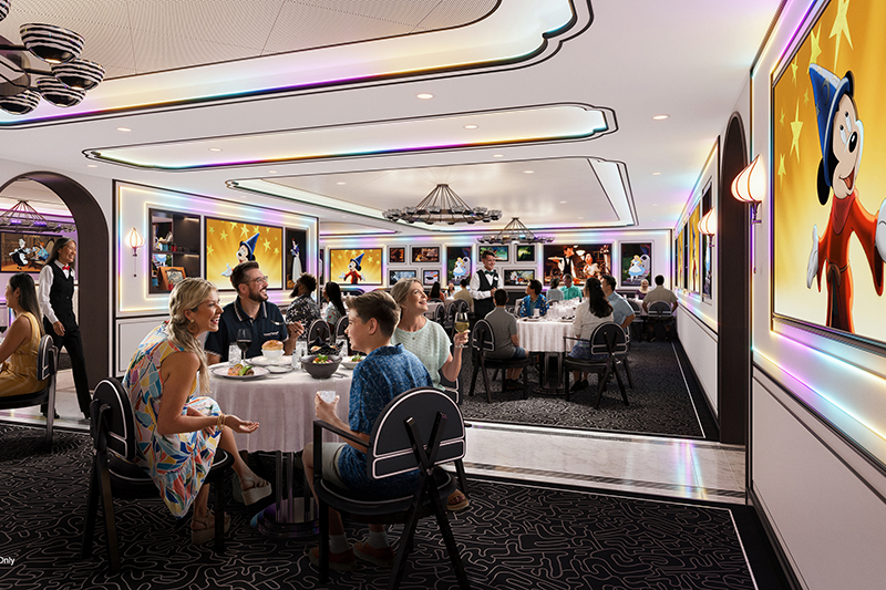 restoran animator table kapal pesiar disney adventure