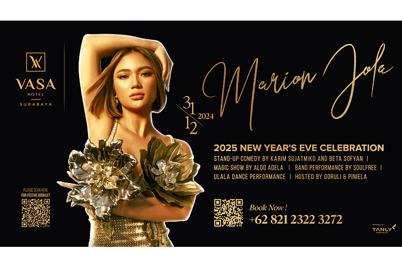 Marion Jola vasa hotel surabaya tahun baru 2024