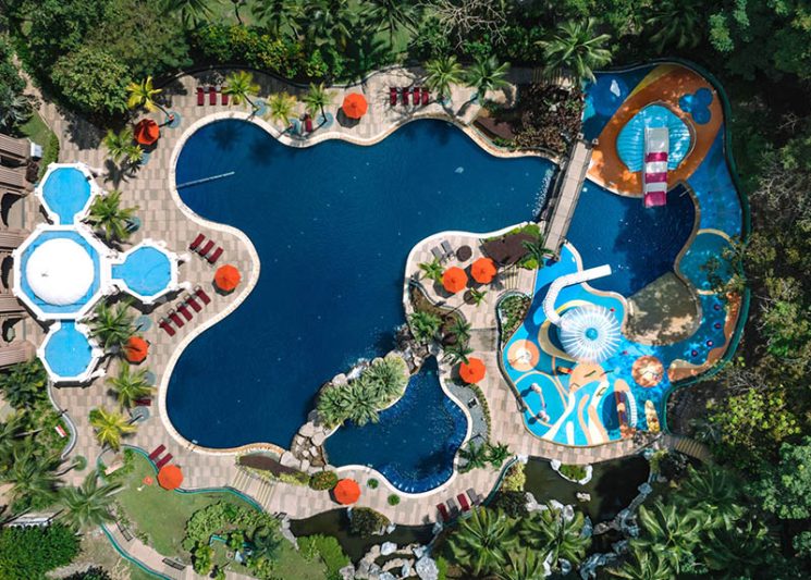 Swimming Pool Top View Putrajaya Marriott Hotel