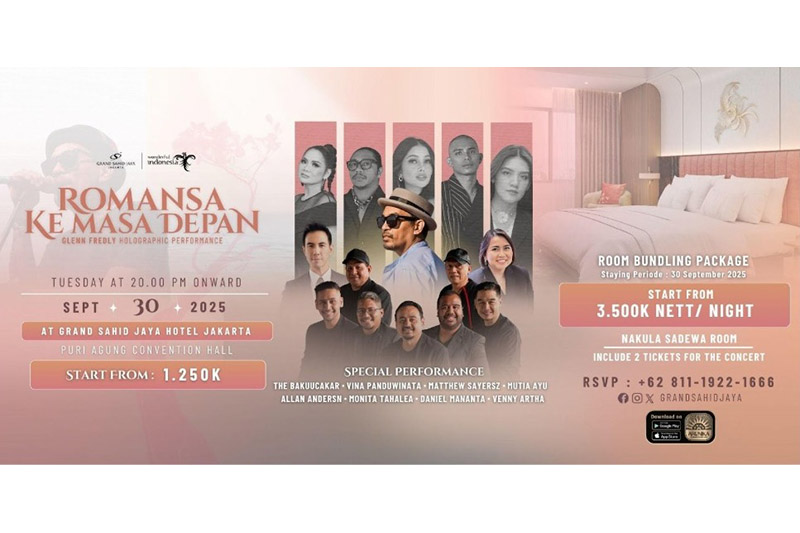 konser glenn fredly di Grand Sahid Jaya