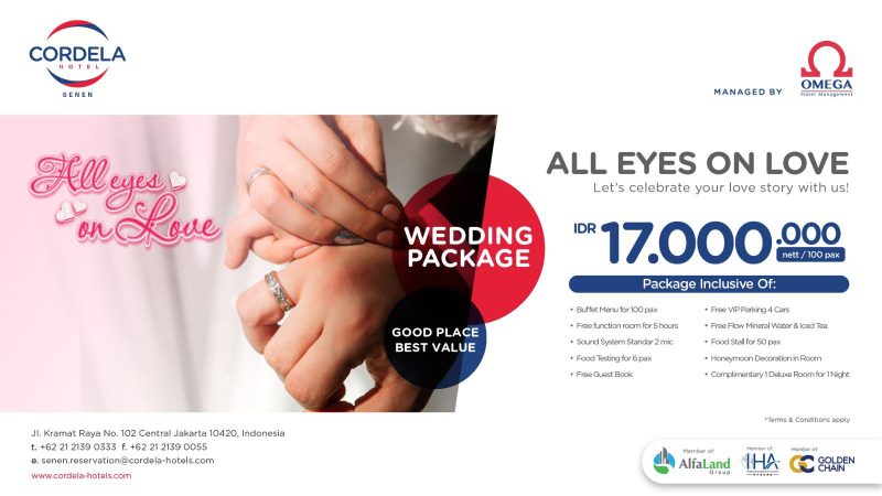 Cordela Hotel Senen intimate wedding