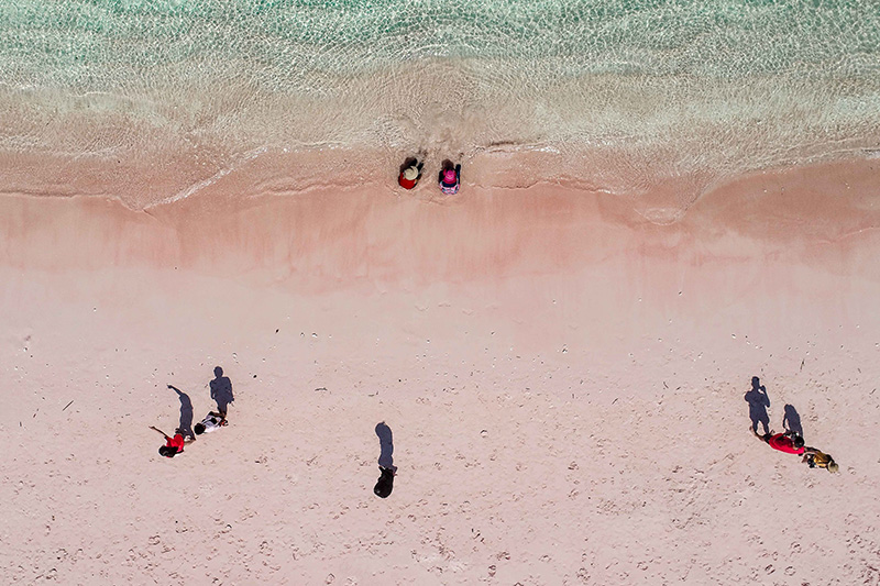 Pink beach taman nasional komodo Labuan Bajo