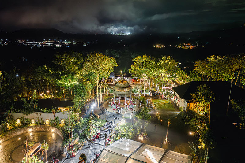 Kinandari Aerial Shot plataran borobudur