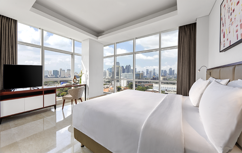 Kamar hotel Oakwood Suites La Maison Jakarta