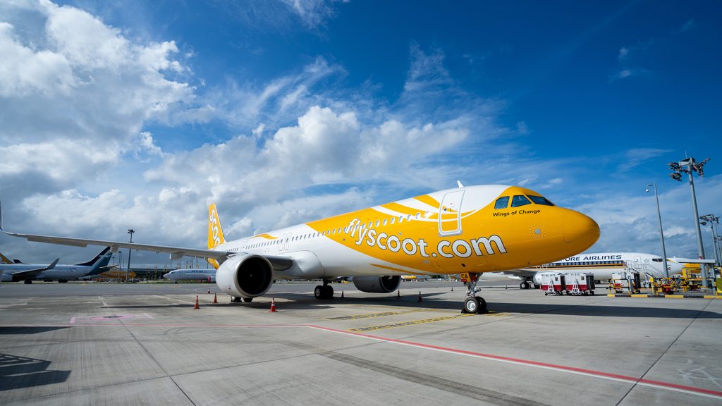 pesawat scoot A321neo Aircraft
