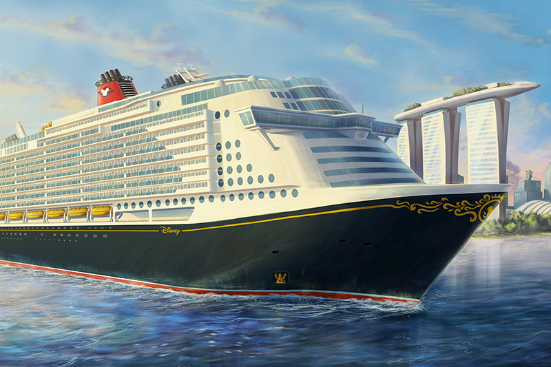 Kapal pesiar Disney Cruise Line Disney Adventure di Singapura