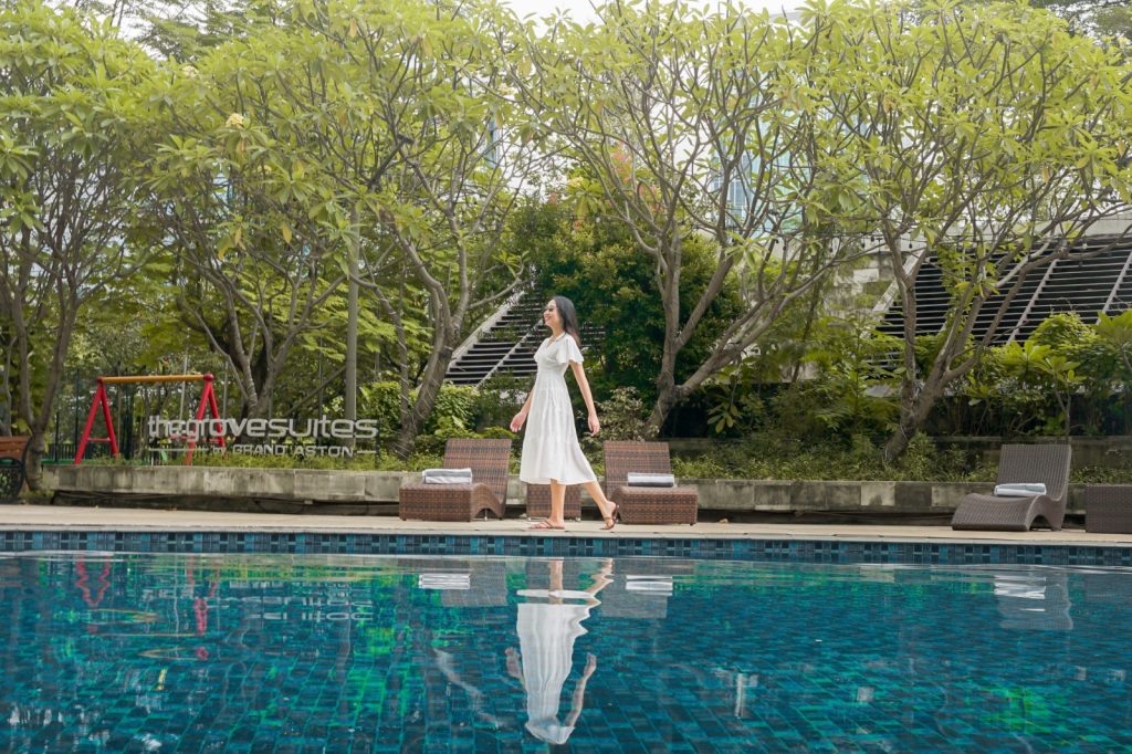 Swimming Pool at The Grove Suites by Grand Aston