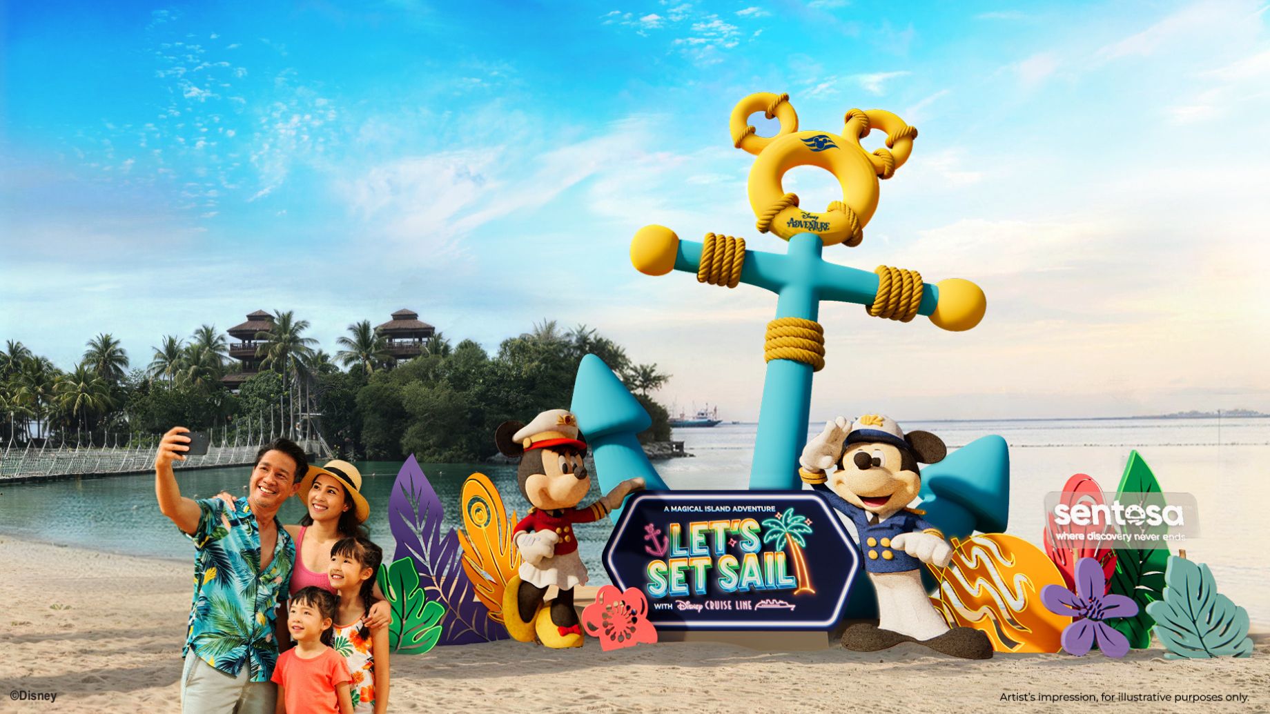Let's Set Sail with Disney Cruise Line di Sentosa Island