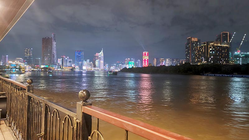 River cruise in saigon river, ho chi minh city, vietnam