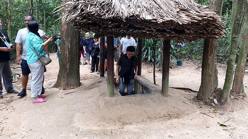 cu chi underground tunnel, vietnam